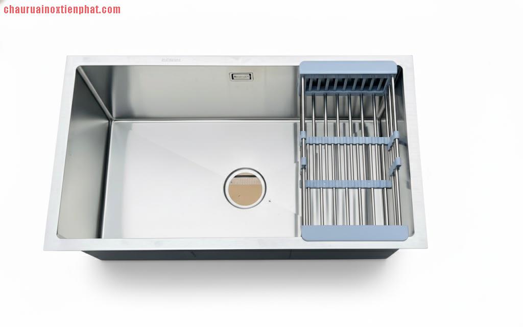 Chậu âm bàn đá 1 hố 75x45 cm