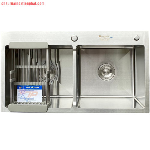 Chậu rửa bát Kagol hai hố cân (KT:82x45x24 cm)