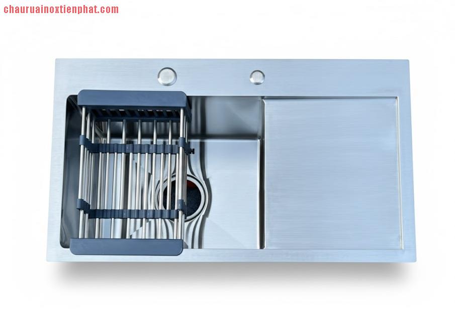 Chậu rửa bát Kagol một hố có bàn (KT: 70x40x24 cm)