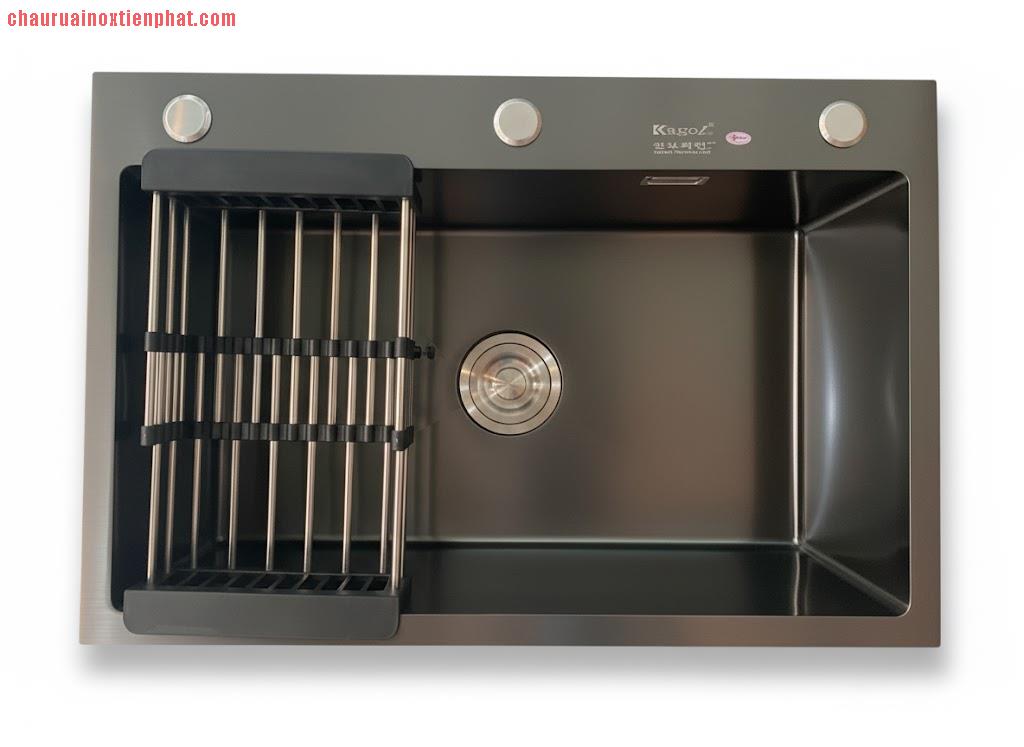 Chậu rửa bát 1 hố inox phủ nano 68x45cm