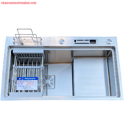 Chậu rửa bát Kagol inox 304 một hố có bàn cài dao