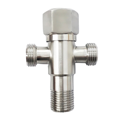 Van góc SUS 304, 2 đầu MỜ