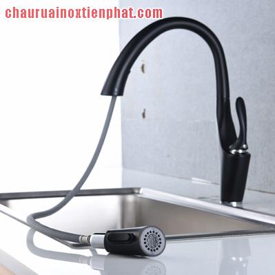 Vòi rửa bát Kagol cần cứng đồng phủ Nano