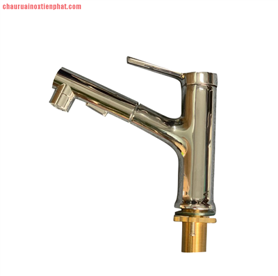 Vòi lavabo đồng 1 chân 16 cm