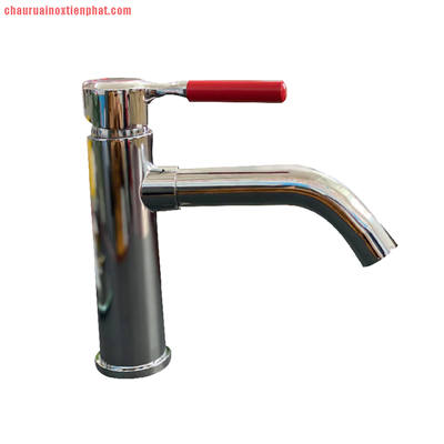 Vòi lavabo inox 1 chân 19 cm