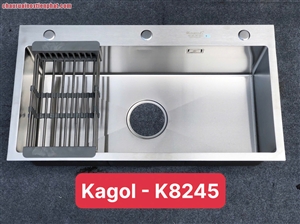 Chậu rửa bát 1 hố  304 Kagol 82x45 cm