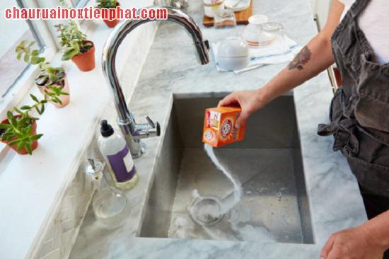 VỆ SINH CHẬU RỬA BÁT INOX SẠCH BONG